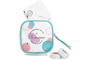 Phomemo Sac de Protection pour Imprimante avec Fermeture éclair, Adapté aux M02/M02Pro/T02/M02S/M02X Mini Imprimantes, aux Étiqueteuse D30, Q30, Q31, Q30S, Cuir PU, Résistant à l'eau