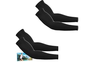 ARFNKIM Arm Sleeves for Men Women, UV Sun Protection Compression Cooling Sun Sleeves Tattoo Cover - Volleyball Running Basketball Golf Baseball