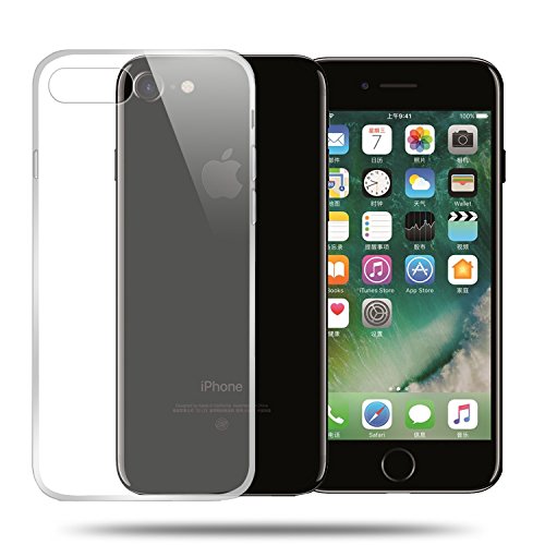 examen Coque iPhone 7, Melojoy Housse Etui TPU Silicone Transparent pour iPhone 7