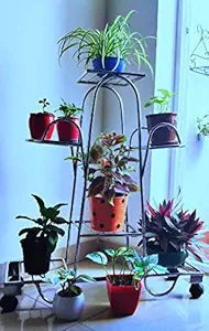 FABRIKANOS Iron Indoor/Outdoor Flower Pot/Plant Stand for Home Garden or Balcony Decor