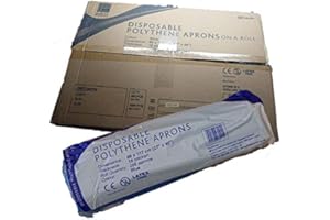 TIACARE 1000 x Disposable Aprons - Thick/Strong 18 Micron (White)