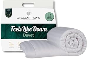 Opulent Home 1.5 Tog Summer Striped Duvet, Premium Lightweight Anti Allergy Quilt Bedding Comforter, Ideal for Warm Weather, King (230 cm x 220 cm)