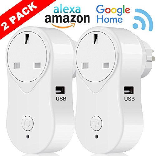 WIFI Smart Plug Alexa Accessories – FAGORY Smart Sockets Wifi with USB Output, No Hub Required Tim WIFI Smart Plug Alexa Accessories – FAGORY Smart Sockets Wifi with USB Output, No Hub Required Tim