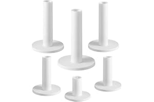 Geeorzo 6 Pack Rubber Golf Tees Driving Range, Mixed Size Golf Tees for Putting Driving Hitting Swing Training