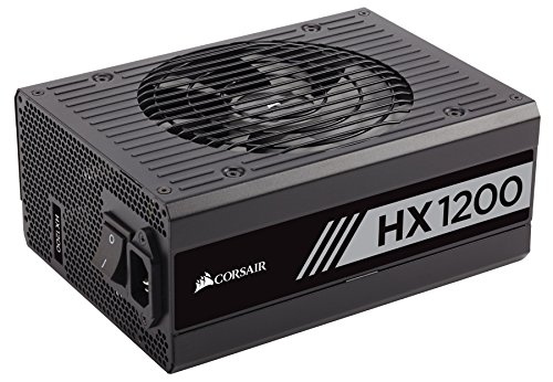 Corsair CP-9020140-UK HX1200 1200 W 80+ Platinum Fully Modular Power Supply Unit - Black