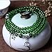 Produktbild Kc-1981 K&C 6mm 108 Tibetische Buddhistische Natürliche Perlen Gebet Mala Meditation Halskette Armband Grün