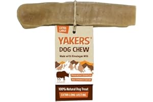 Yakers Natural Dog Chews, Original Flavor, XL (Pack of 2) - Natural Dog Treat Made with Himalayan Milk, Gluten-Free, Durable and Healthy Treats for All Breeds