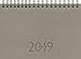 Produktbild rido/idé 701223680 Taschenkalender/Plankalender TM 17/contacter, 2 Seiten = 1 Woche quer, 153 x 87 mm, Kunstleder-Einband Tejo grau, Kalendarium  2019, Wire-O-Bindung