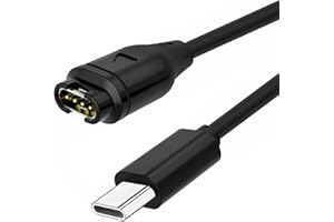 HEIZHU USB C Charger for Garmin Charger Cable, Compatible with Garmin Charging Cable for Fenix 5 5S 5X Plus 6 6S 6X Pro,Forerunner 935 245 Music,Instinct,Approach X10 X40 S60,Vívoactive 3 3 music
