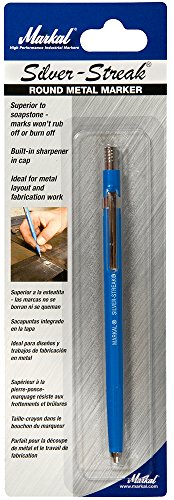 Markal 96006 - Marcador de metal plateado (1 soporte, 1 recambio), color plateado, 1 Holder, plata, 1