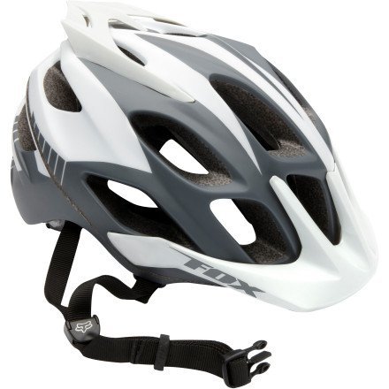 Preisvergleich Produktbild Fox Flux Helm, grau / weiß