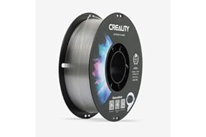 Creality CR-PETG Filament 1,75 mm, 1 kg, doskonała wytrzymałość na wysoką precyzję, bezwonny, nietoksyczny, odporny na wilgoć, błyszczący filament PETG do drukarek 3D (przezroczysty)