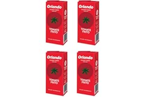 Tomato Sauce Orlando - Orlando Tomate Frito Orlando Sofrito Base – Smooth Pasta Sauce – Gluten Free & Vegan – 350g, Pack of 4