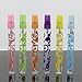 JaneDream 6 Pcs 10ml Crystal Cut Glass Perfume Spray Empty Bottles Travel Size Easy to Carry