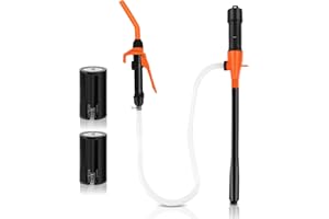 WODHMIEY Pompa aspirazione olio elettrica portatile 9 l/min controllo ugello regolabile liquidi non corrosivi cambio olio auto aspirazione carburante adatto cellule D