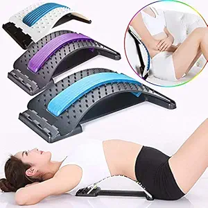Agudo Back Acupuncture Massager Posture Corrector Stretching Device Magic Stretcher Equipment with Acupressure Points,Spinal Pain Relief Spine Relaxation tool (1pcs/multicolour)