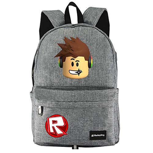 Preisvergleich Produktbild NINIUBAL Schulrucksack Roblox Rucksäcke Reisen Schultaschen Aufdruck Backpacks Wasserdicht Trekkingrucksäcke mit USB Charging Port Laptop Daypack