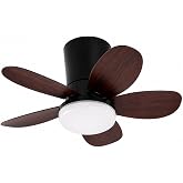 Yeni Nesil Tavan Vantilat&ouml;r&uuml; 64 cm Toplam &Ccedil;ap &ndash; 6 Kademeli, 3 Işık Renkli, Kumandalı, Sessiz Fan (Tavana Vidalı Montaj) Avize