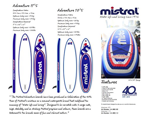 Mistral Allround Adventure 11’5 Sondermodell 40 Jahre SUP Board inkl. SUPwave.de Coil-Leash aufblasbar iSUP Stand up Paddle Board - 3
