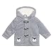 Bluezoo Kids Baby Boys' Fleece Bear Applique Coat 9-12 Months
