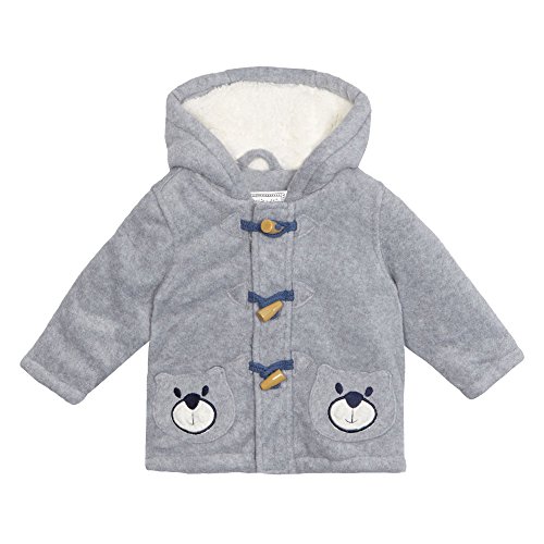 Bluezoo Kids Baby Boys' Fleece Bear Applique Coat 9-12 Months