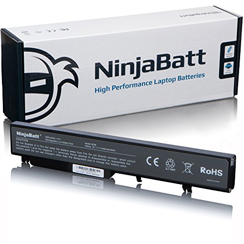NinjaBatt® New Laptop-Akku für Dell Vostro 1710 1720 G279C G280C G282C t117C t118C P721C P722C P726C PP36X 312-0740 312-0741 312-0894 – High Performance [6 Zellen/4400mAh/49Wh]