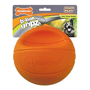 Nylabone Power Play Dog Basketball B-Ball Gripz Basketball Large (1 Count)