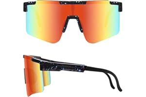Aoreun Fahrradbrille, Polarisierte Sonnenbrille, Fahrrad Sonnenbrille Herren Damen mit Verstellbarem Bügel Winddicht UV 400 Schutz, Radsportbrille für Outdooraktivitäten Laufen Radfahren Golf