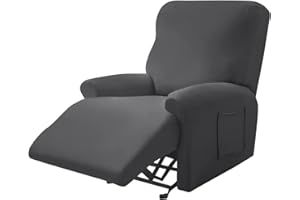 SDNAM Funda Sillon Relax Reclinable Tela, 1 plaza/2/3 plazas Reclinable Elástico Funda De Sofá Spandex Electrico Sillón Relax Gatos Perros Niño Protector para Sofá (Color : 1#, Size : 1 Seat)