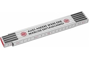 Eintracht Frankfurt Zollstock weiß Gliedermaßstab 2 Meter Schmiege SGE