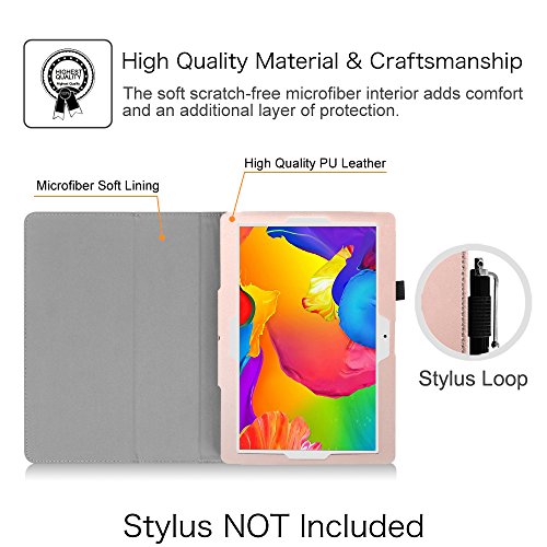 Fintie Folio Kunstleder Hülle Tasche Schutzhülle für 10.1 Zoll Tablet PC Inklusive. XIDO Z120 / X111 / X110 10.1″ Tablet PC, YUNTAB Tablet 10.1 Zoll Tablet PC K107 / K17, BEISTA Tablet PC 10 Zoll, Artizlee 10.1″ Tablet PC ATL-21plus, ACEPAD A101 / A121 - 4