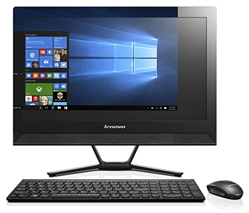 Lenovo C40-05 54,61 cm (21,5 Zoll Full HD) All-in-One Desktop-PC (AMD A8-7410 Quad-Core Prozessor, 2,5GHz, 6GB RAM, 1TB HDD, AMD R5 A330, 2GB, DVD-Brenner, Windows 10) schwarz