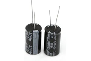 LIJUN Ocobudbxw 2 Stück Aluminium-Elektrolytkondensator 120uF 400V 18x30mm Radial 400V120uF