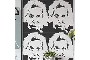 Albert Einstein Schablone/Heim Dekor Kunst und Handwerk Schablone, Farbe Maßgeschneidert Oberflächen mit Stempel, DIY Stempel, Ideal Stencils - S/17x22cm/6.7x8.7"