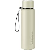 Lifelong Stainless Steel Water Bottle 950 ml | Single Wall, Anti-Bacterial, BPA Free, Odour-Free, Easy to Clean, Corrosion Resistant | Secure Cap for School, Travel, Gym & Work (LLWBT03, Beige)
