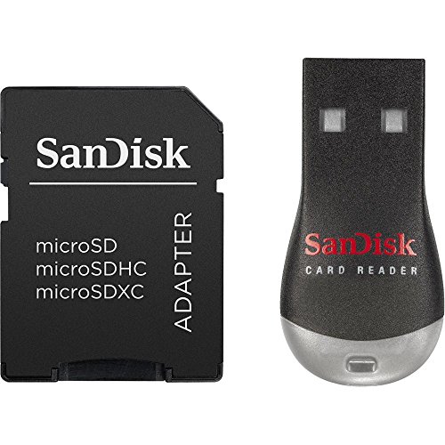 SanDisk 2-in-1 Micro SD Adapter Kit (bis zu 480 Mbit/s lesen) schwarz/rot