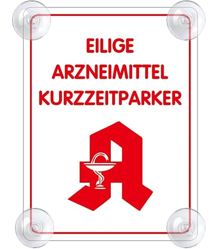 Autoplakette Eilige Arzneimittel, 5,50 Autoplakette Eilige Arzneimittel, 5,50