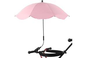 Zceplem Ombrello Per Passeggino, Ombrello Universale Per Passeggino, Ombrello Parasole Con Morsetto Regolabile, Ombrello Protezione UV Per Passeggino