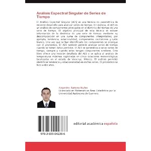 Análisis Espectral Singular de Series de Tiempo: Aplicaciones del Análisis Espectral Singular
