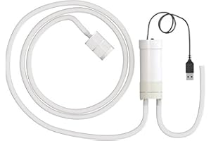 F Fityle Pompa autoadescante a sifone elettrico, pompa per travaso vino, facile da usare, multifunzione USB, compatta, con tubo flessibile, leggera per, Tubo 1.6 M