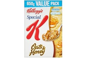 Kellogg's Special K Lot de 2 céréales d'avoine et de miel 650 g