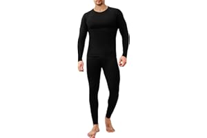 CL convallaria Ropa Interior Térmica Hombre, Ultra Cálido Camiseta Termica, Funcional Conjuntos Térmicos, Transpirable Thermoactive Ropa Interior Forro Polar