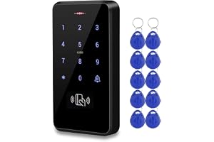 HFeng Utomhus IP68 vattentät RFID-knappsats Touch Access Control System Regntät WG26/34 125KHz kortläsare + 10 st EM4100 Keyfobs