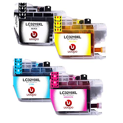 Uoopo LC3219XL Reemplazo para Brother LC3219 LC3219 XL Cartuchos de tinta Compatible para Brother MFC-J5330DW J5335DW J5730DW J5930DW J6530DW J6930DW J6935DW (1 Negro, 1 Cian, 1 Magenta, 1 Amarillo)
