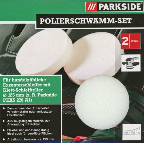 Preisvergleich Produktbild Parkside Polierschwamm-Set 125 / 130mm, 2tlg.