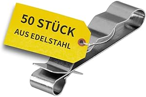 Avoltik 50x Solar Kabelklemmen Edelstahl I Kabelclips für 4 mm² - 6 mm² PV-Kabel I Kabelhalter für 4 Kabel für Solarpanel-Rahmen I Kabelhalterung aus hochwertigem & rostfreiem Edelstahl