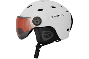 Cymwer Integrated ski sports helmet, anti-fall and impact-resistant snow sports helmet, with goggles and 16 vents, suitable for men, women and ski enthusiasts