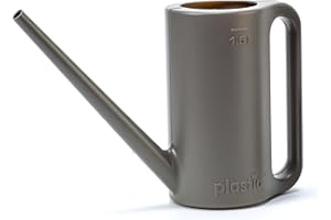 ‎PLASTIA Gießkanne klein aus Kunststoff 1,5 l Anthrazit - Giesskanne für Zimmerpflanzen, Wohnung und Garten