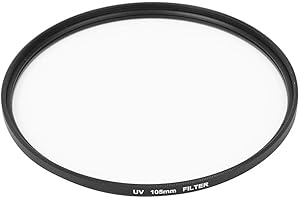 VBESTLIFE Filtro per lenti UV con fotocamera protettiva da 105 mm, vetro ottico resistente migliora la chiarezza, per Canon, per Nikon, per reflex digitale Sony, per la fotografia di neve in montagna al mare