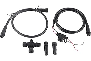 ARAMOX NMEA 2000 Starter Kit, 1m Marine NMEA Network Starter Kit, con Adattatore per Connettore a 3 Porte a T e Resistenza Maschio Femmina, per Reti Simrad